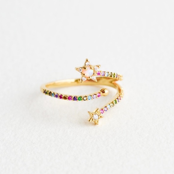 Tai Jewelry - 🌈 Rainbow Star Ring Tai Jewelry
